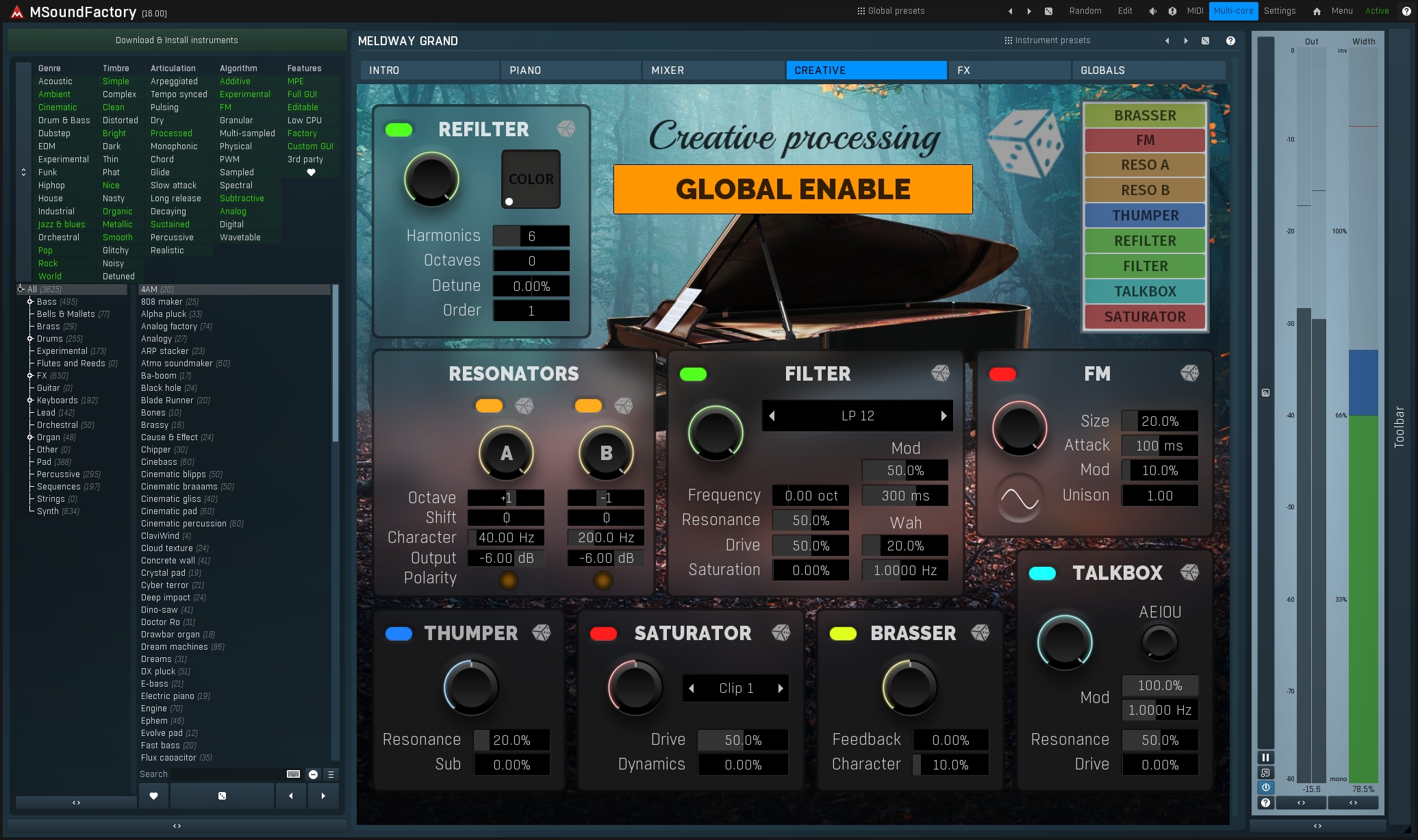 Piano as a sound design tool?