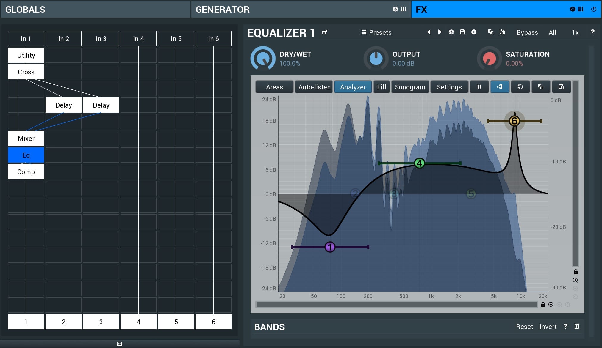 Global modular FX engine