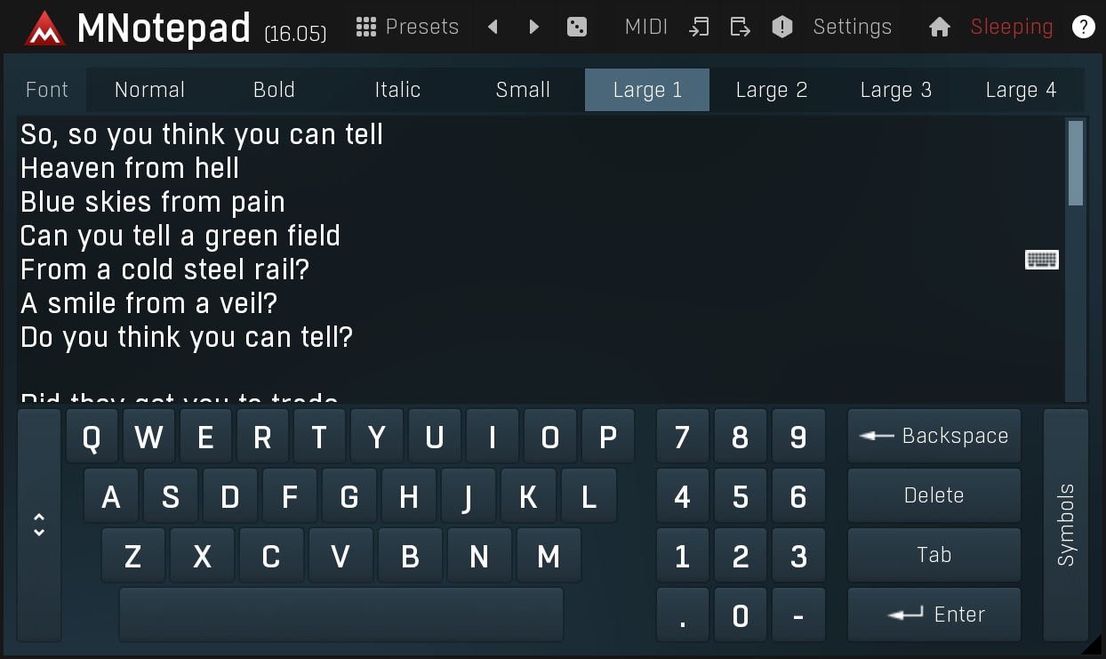 MNotepad image
